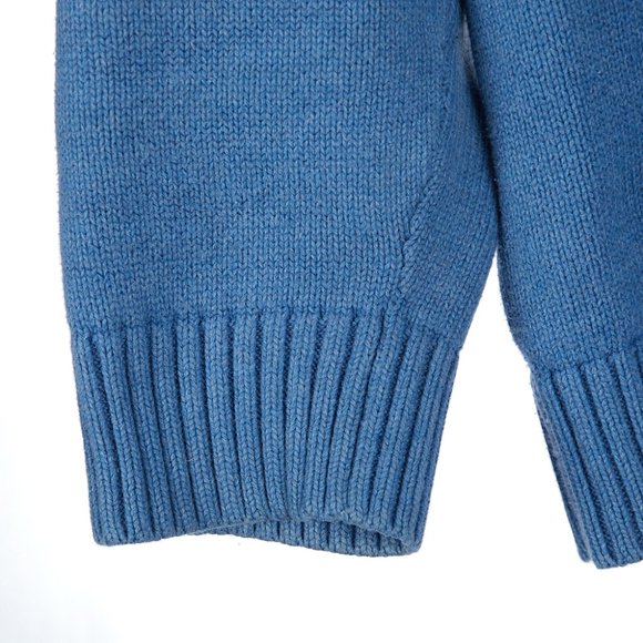 Vintage L.L.Bean Men's Quarter Zip Pullover Cotton Jumper Sweater Large Regular - Picture 4 of 7